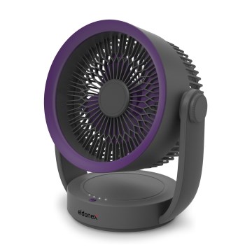 ELDONEX ESF-1010-GY - Ladattava pöytätuuletin 9W/5V 4000 mAh harmaa