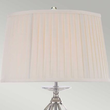 Elstead - Pöytävalaisin AEGEAN 1xE27/60W/230V kiiltävä kromi