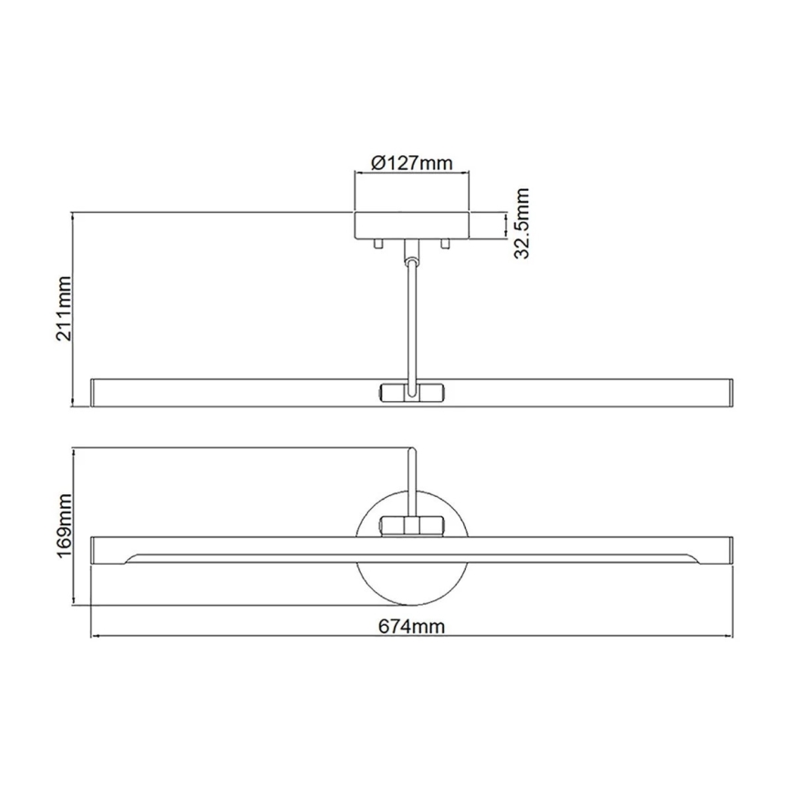 Elstead ALTON-PL-L-BLK-LED kuvavalo ALTON 10W/230V musta