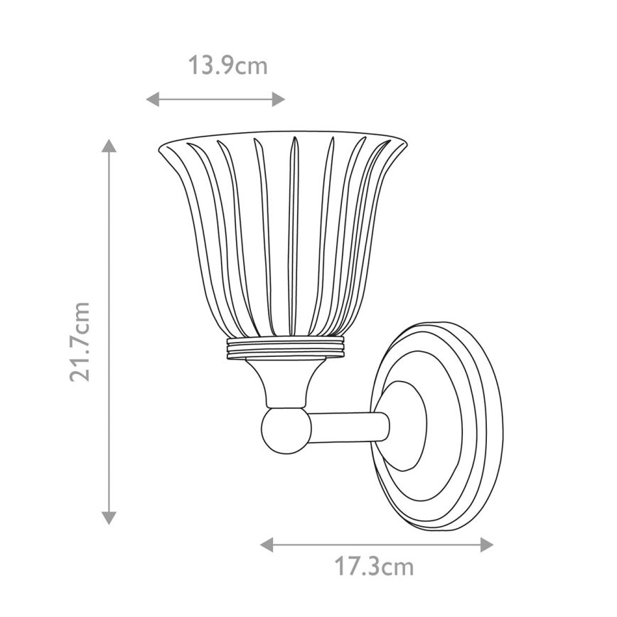 Elstead - LED-seinävalaisin kylpyhuoneeseen AUSTEN 1xG9/3W/230V 3000K IP44