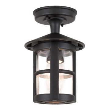 Elstead BL21A-BLACK - Ulkotila kiinteä kattokruunu HEREFORD 1xE27/100W/230V IP43
