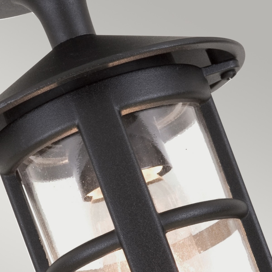 Elstead BL21A-BLACK - Ulkotila kiinteä kattokruunu HEREFORD 1xE27/100W/230V IP43