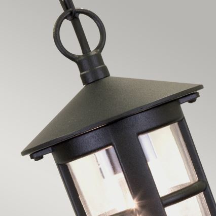 Elstead BL21B-BLACK - Ulkokattokruunu HEREFORD 1xE27/100W/230V IP43