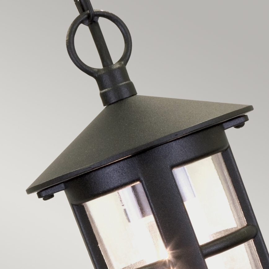 Elstead BL21B-BLACK - Ulkokattokruunu HEREFORD 1xE27/100W/230V IP43