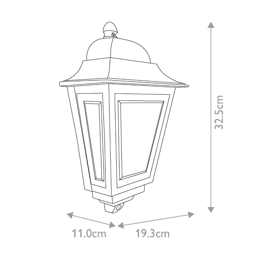 Elstead - Ulkoseinävalaisin DECO LANE 1xE27/60W/230V IP44 musta