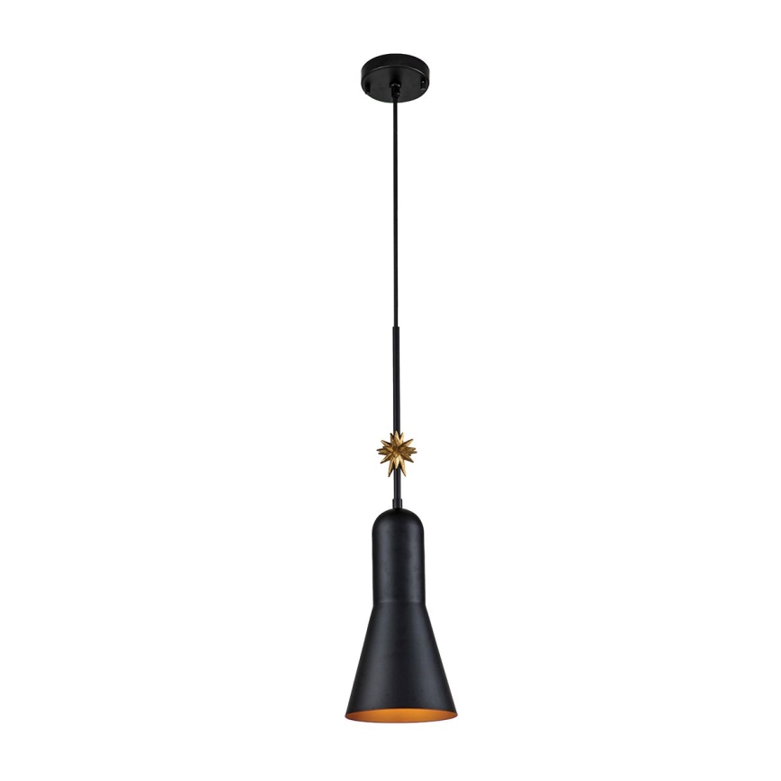 Elstead - Kattokruunu johdossa ETOILE 1xE27/60W/230V halkaisija 17,8 cm musta