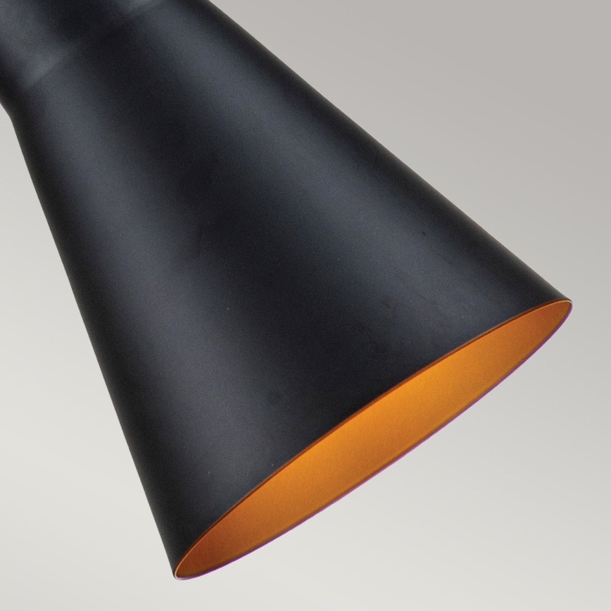 Elstead - Kattokruunu johdossa ETOILE 1xE27/60W/230V halkaisija 17,8 cm musta