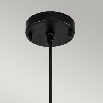 Elstead - Kattokruunu johdossa ETOILE 1xE27/60W/230V halkaisija 17,8 cm musta
