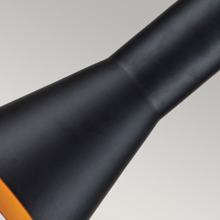 Elstead - Kattokruunu johdossa ETOILE 1xE27/60W/230V halkaisija 17,8 cm musta