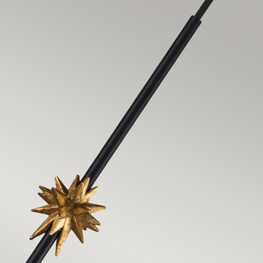 Elstead - Kattokruunu johdossa ETOILE 1xE27/60W/230V halkaisija 17,8 cm musta