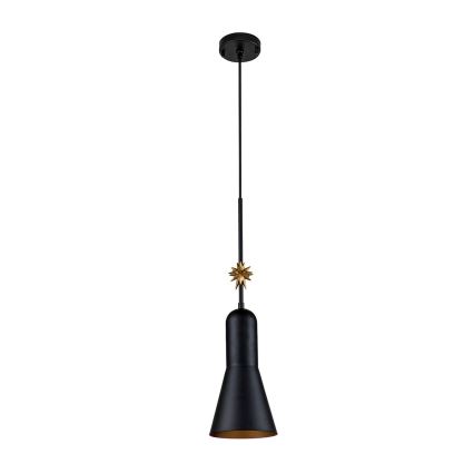 Elstead - Kattokruunu johdossa ETOILE 1xE27/60W/230V halkaisija 17,8 cm musta