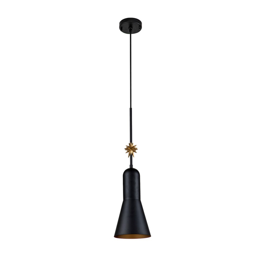 Elstead - Kattokruunu johdossa ETOILE 1xE27/60W/230V halkaisija 17,8 cm musta