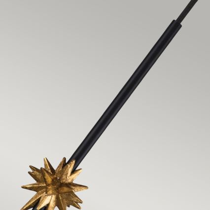 Elstead - Kattokruunu johdossa ETOILE 1xE27/60W/230V halkaisija 13,3 cm musta