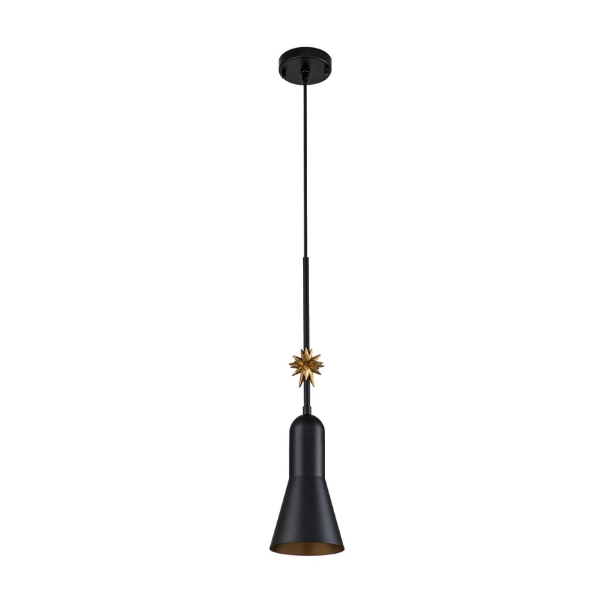 Elstead - Kattokruunu johdossa ETOILE 1xE27/60W/230V halkaisija 13,3 cm musta