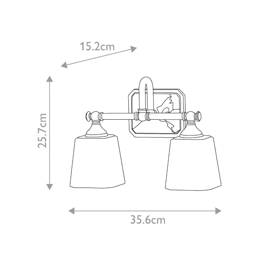 Elstead FE-CONCORD2-BATH - LED Kylpyhuoneen seinävalaisin CONCORD 2xG9/3W/230V IP44