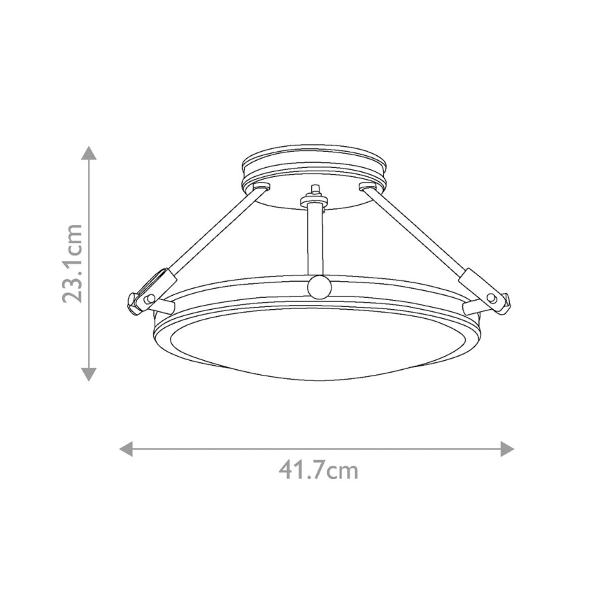 Elstead HK-COLLIER-SF-S - Pinta-asennettava kattokruunu COLLIER 3xE14/60W/230V