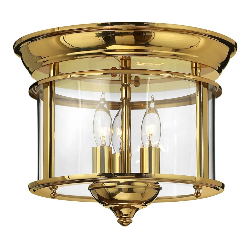 Elstead HK-GENTRY-F-PB - Kattovalo GENTRY 3xE14/40W/230V gold