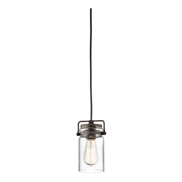 Elstead KL-BRINLEY-MP-OZ - Kattokruunu narulla BRINLEY 1xE27/60W/230V antrasiitti