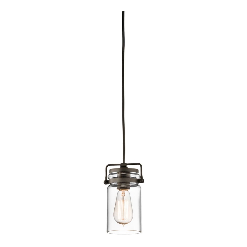 Elstead KL-BRINLEY-MP-OZ - Kattokruunu narulla BRINLEY 1xE27/60W/230V antrasiitti