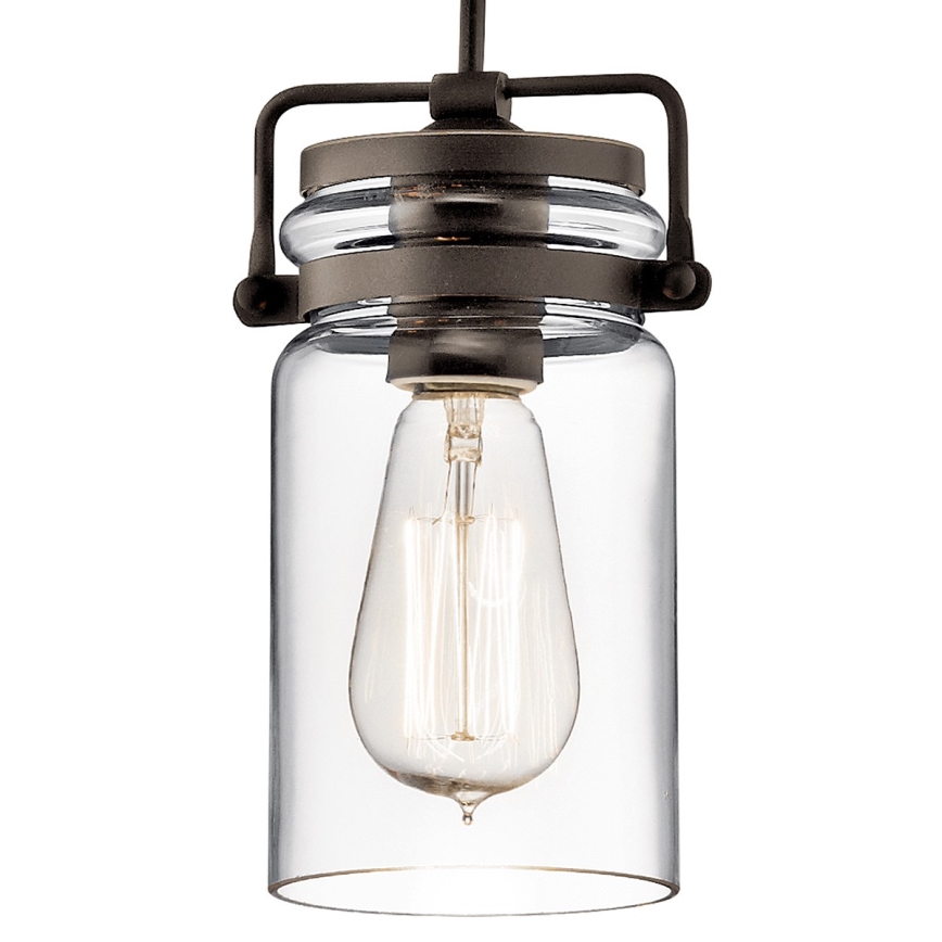 Elstead KL-BRINLEY-MP-OZ - Kattokruunu narulla BRINLEY 1xE27/60W/230V antrasiitti