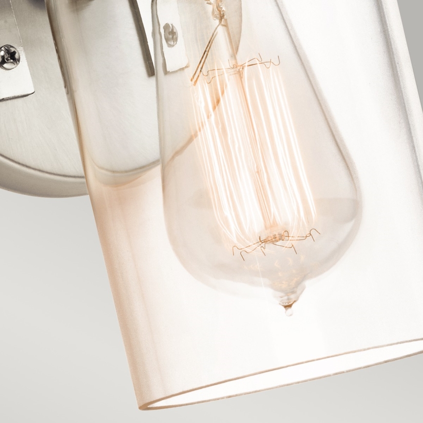 Elstead KL-BRINLEY1-NI - Seinävalaisin BRINLEY 1xE27/60W/230V mattakromi
