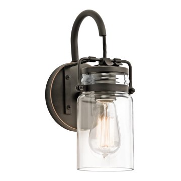 Elstead KL-BRINLEY1-OZ - Seinävalaisin BRINLEY 1xE27/60W/230V antrasiitti
