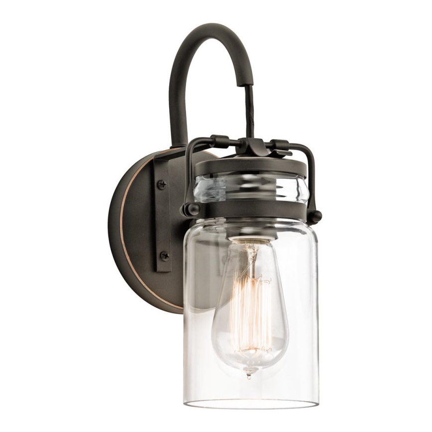 Elstead KL-BRINLEY1-OZ - Seinävalaisin BRINLEY 1xE27/60W/230V antrasiitti