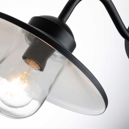 Elstead - Ulkoseinävalaisin liiketunnistimella KLAMPENBORG 1xE27/60W/230V IP44