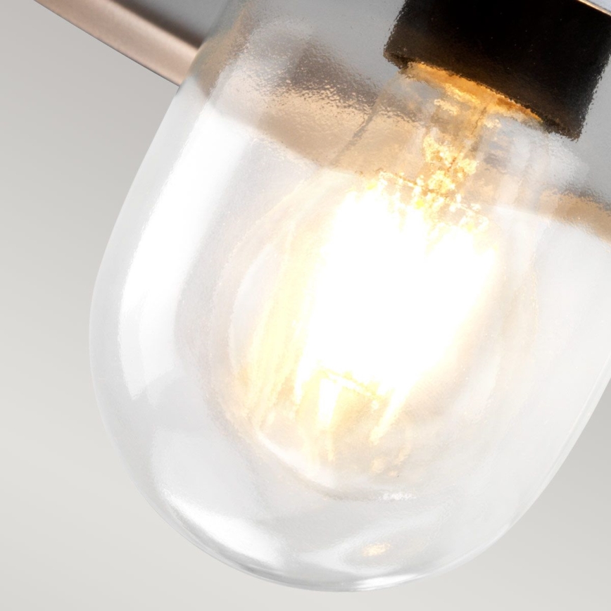 Elstead - Ulkoseinävalaisin KLAMPENBORG 1xE27/60W/230V IP44 mattakromi