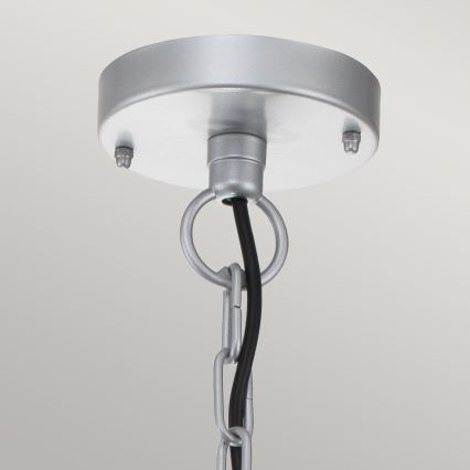 Elstead - Ulkoriippuvalaisin ketjulla KLAMPENBORG 1xE27/60W/230V IP44 mattakromi