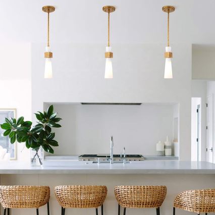 Elstead - Tankokiinnitteinen kattokruunu KRISTY 1xE27/40W/230V, halkaisija 15,2 cm, kuparinvärinen