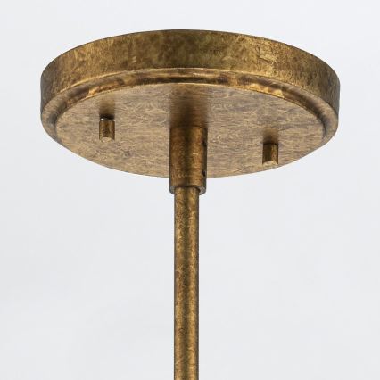 Elstead - Tankokiinnitteinen kattokruunu KRISTY 1xE27/40W/230V, halkaisija 15,2 cm, kuparinvärinen