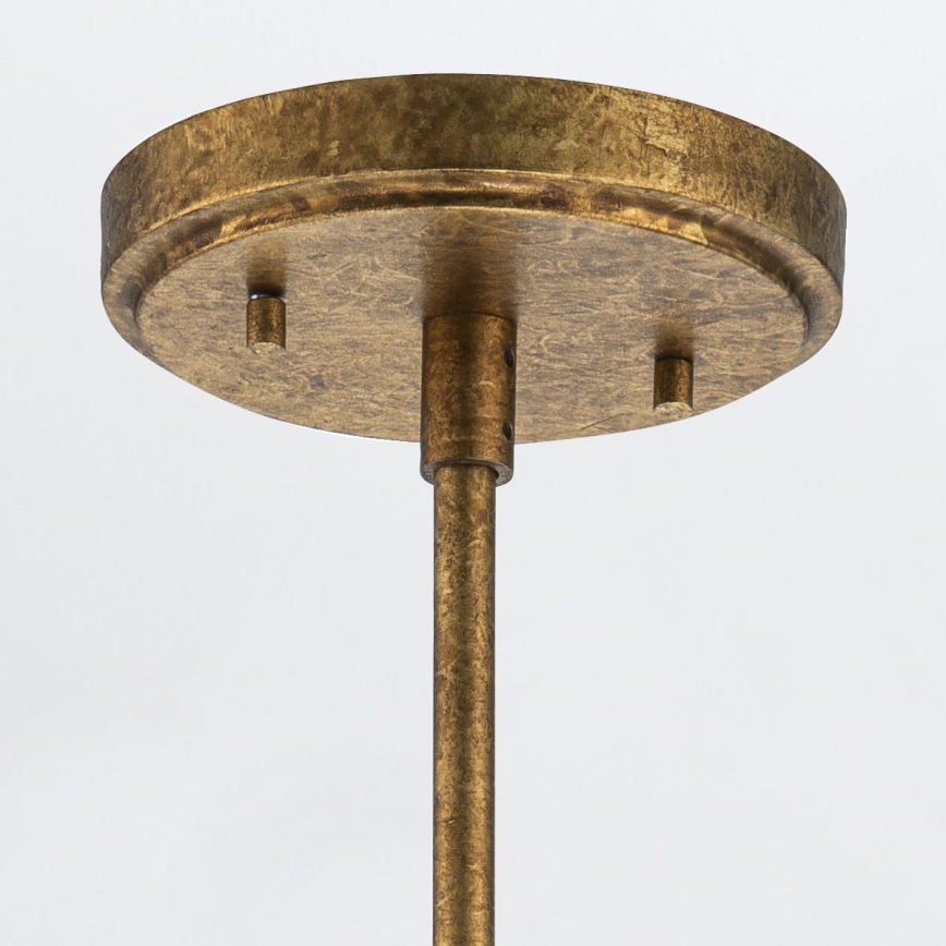 Elstead - Tankokiinnitteinen kattokruunu KRISTY 1xE27/40W/230V, halkaisija 15,2 cm, kuparinvärinen