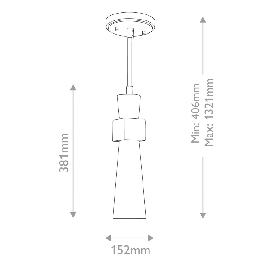 Elstead - Tankokiinnitteinen kattokruunu KRISTY 1xE27/40W/230V, halkaisija 15,2 cm, kuparinvärinen