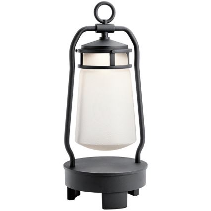 Elstead KL-LYNDON-BT-B-BK - Himmennettävä LED-ulkovalaisin kaiuttimella LYNDON LED/3W/230V IP44 300 mA
