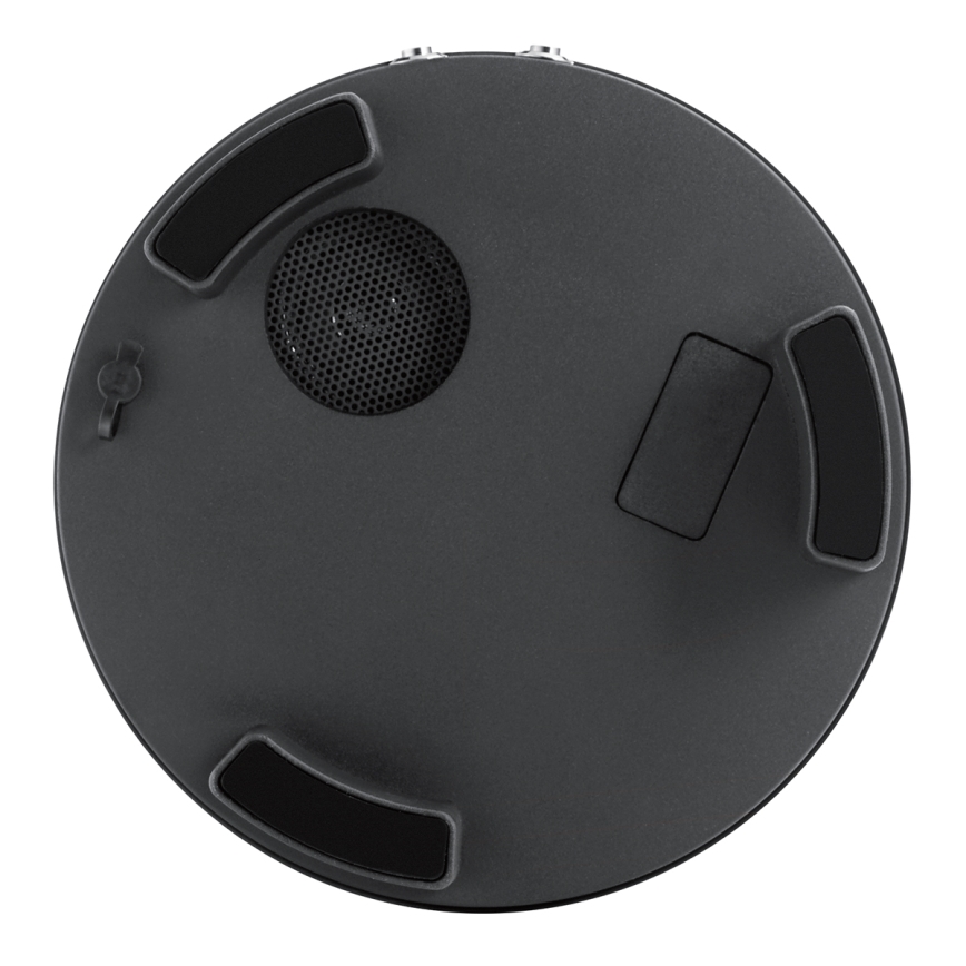 Elstead KL-LYNDON-BT-B-BK - Himmennettävä LED-ulkovalaisin kaiuttimella LYNDON LED/3W/230V IP44 300 mA