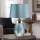 Elstead - LED-pöytävalaisin LENA 1xE27/60W/230V + 1xGU10/7W 60,5 cm sininen
