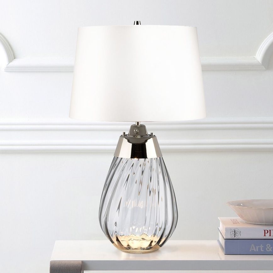Elstead - LED-pöytävalaisin LENA 1xE27/60W/230V + 1xGU10/7W 60,5 cm valkoinen