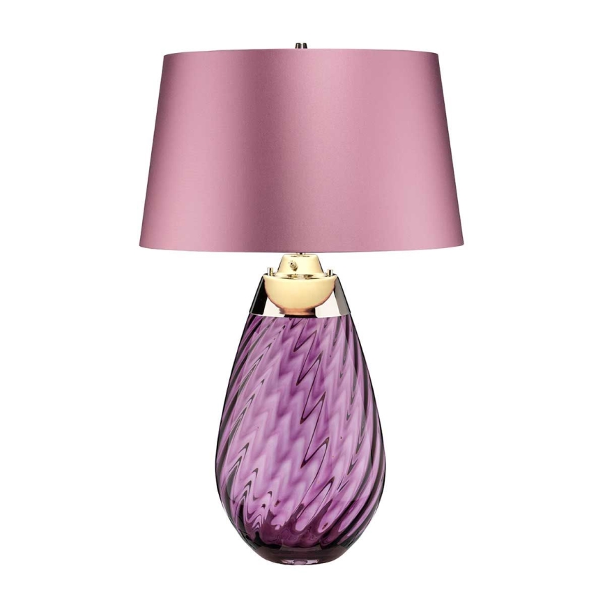 Elstead - LED-pöytävalaisin LENA 1xE27/40W/230V + 1xGU10/7W 74 cm vaaleanpunainen