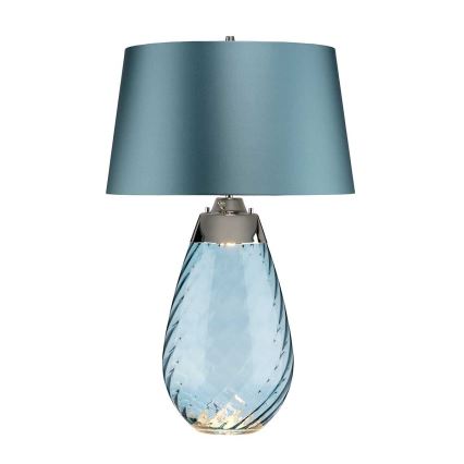 Elstead - LED-pöytävalaisin LENA 1xE27/40W/230V + 1xGU10/7W 74 cm sininen