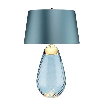 Elstead - LED-pöytävalaisin LENA 1xE27/40W/230V + 1xGU10/7W 74 cm sininen
