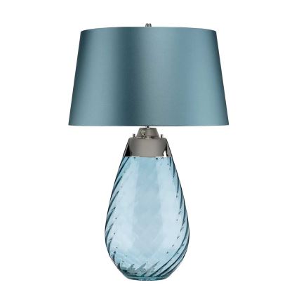 Elstead - LED-pöytävalaisin LENA 1xE27/40W/230V + 1xGU10/7W 74 cm sininen