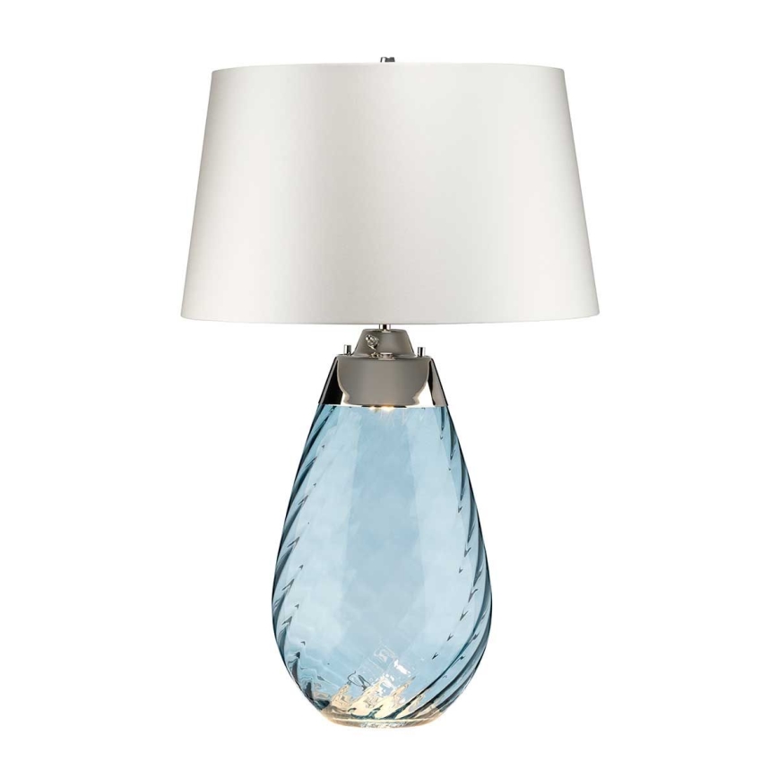 Elstead - LED-pöytävalaisin LENA 1xE27/40W/230V + 1xGU10/7W 74 cm sininen/valkoinen