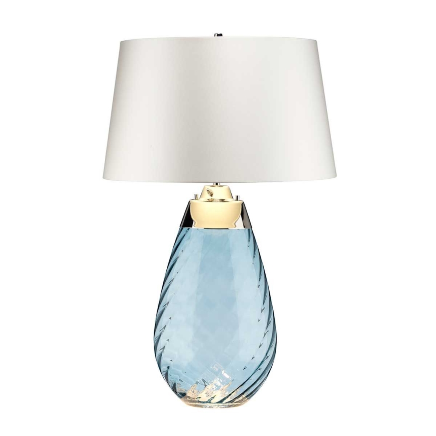 Elstead - LED-pöytävalaisin LENA 1xE27/40W/230V + 1xGU10/7W 74 cm sininen/valkoinen
