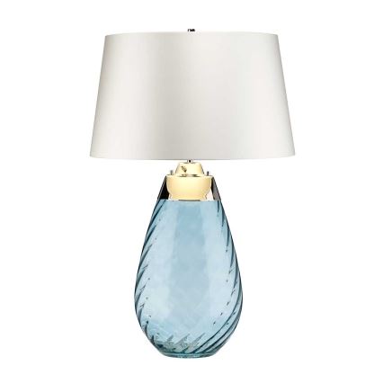 Elstead - LED-pöytävalaisin LENA 1xE27/40W/230V + 1xGU10/7W 74 cm sininen/valkoinen