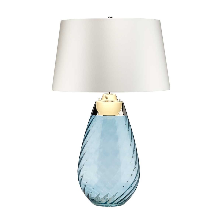 Elstead - LED-pöytävalaisin LENA 1xE27/40W/230V + 1xGU10/7W 74 cm sininen/valkoinen