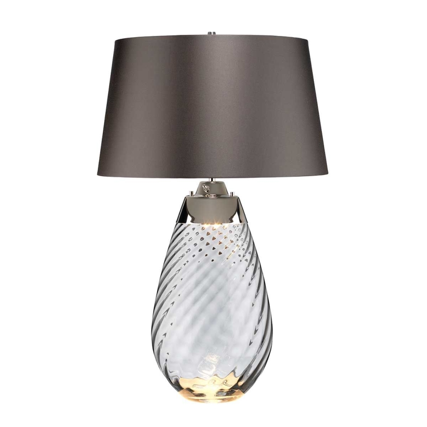 Elstead - LED-pöytävalaisin LENA 1xE27/40W/230V + 1xGU10/7W 74 cm harmaa