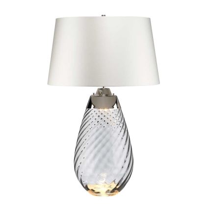 Elstead - LED-pöytävalaisin LENA 1xE27/40W/230V + 1xGU10/7W 74 cm valkoinen