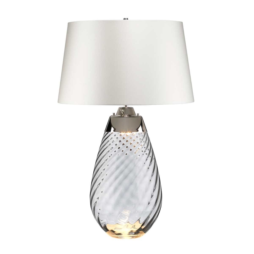 Elstead - LED-pöytävalaisin LENA 1xE27/40W/230V + 1xGU10/7W 74 cm valkoinen