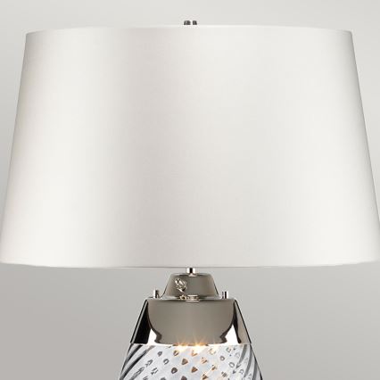 Elstead - LED-pöytävalaisin LENA 1xE27/40W/230V + 1xGU10/7W 74 cm valkoinen
